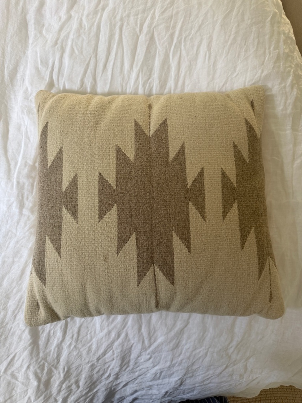 The Citizenry Neutral Southwestern Pattern Throw Pillow